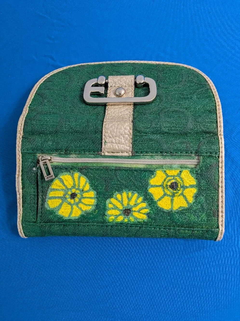 Custom Guess Tri-fold Emerald Boho Wallet Whimsy Fantasy Clutch Coquette Girl